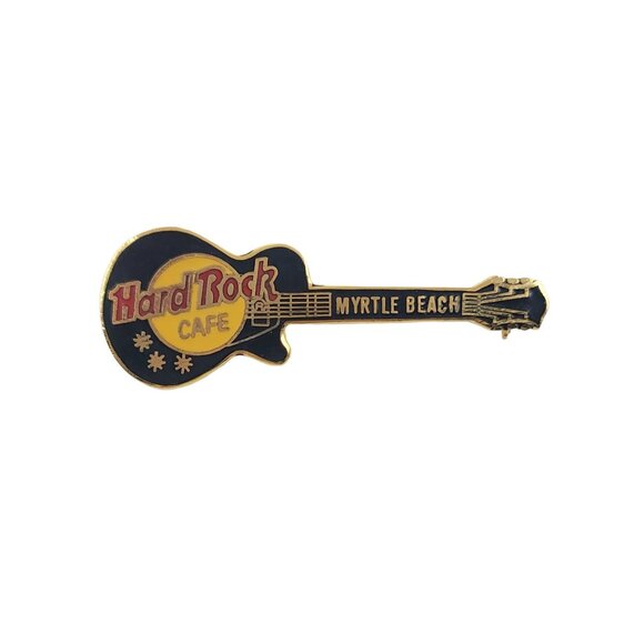Hard Rock Cafe Myrtle Beach Gibson Black Guitar Pin - Picture 3 of 6